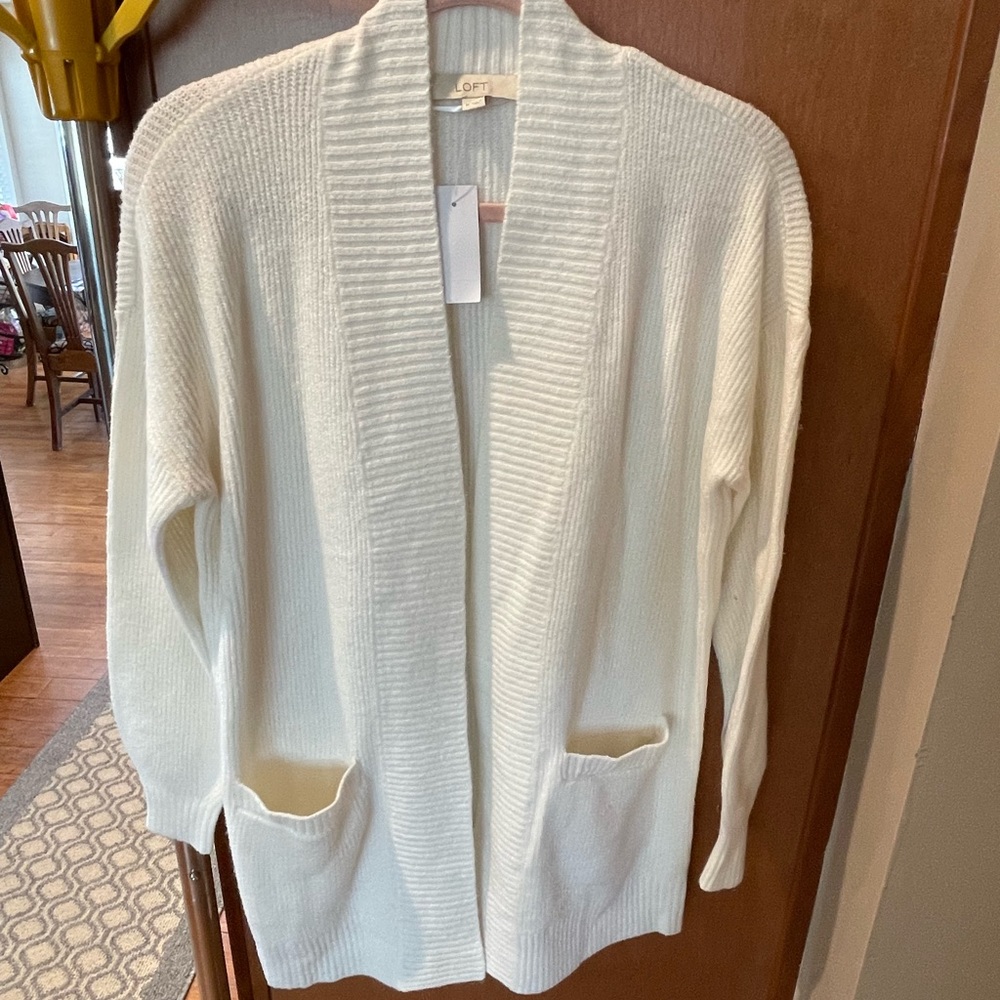 Loft open long cardigan